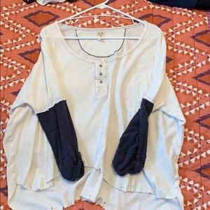 Free people 3/4 sleeve